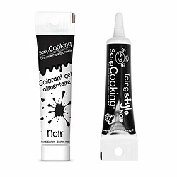 Scrapcooking Gel colorant alimentaire noir 20 g + Stylo glaçage noir