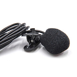 Avis vhbw Micro-cravate pour téléphone portable, smartphone - Microphone clipsable avec fiche jack 3,5 mm, noir