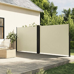 vidaXL Auvent latéral rétractable crème 180x1000 cm 