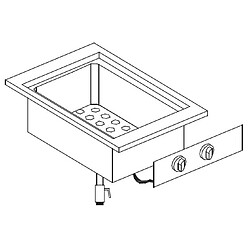 Bain-Marie Encastrable Electrique GN 1/1 - Série 600 - Combisteel 