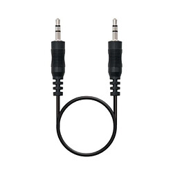 ? Câble audio stéréo Jack 3,5 mm-M vers Jack 3,5 mm-M - 1,5 M Noir