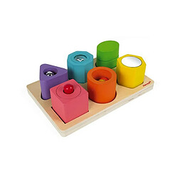 Puzzle encastrable I-wood 6 cubes sensoriels - Janod