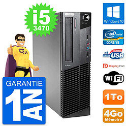 PC Lenovo ThinkCentre M82 SFF Intel i5-3470 RAM 4Go Disque 1To Windows 10 Wifi · Occasion 