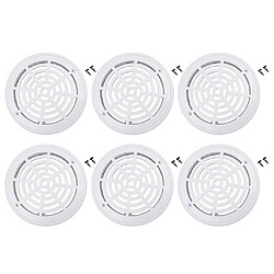 Couvercle d'aspiration de drain principal 6pcs Couvercle de Remplacement Grilles Drain Piscine Accessoire Avec Vis