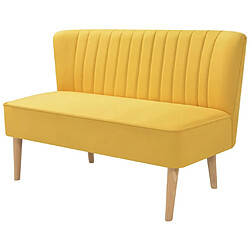 vidaXL Canapé 117x55,5x77 cm Tissu Jaune 