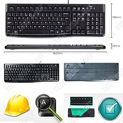 Acheter Tech Discount TD® Clavier Filaire QWERTY USB Pour Ordinateur de Bureau PC Clavier Anglais Silencieux Robuste Étanche Noir Bureau Travail Confortab