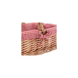 Aubry Gaspard Panier rectangulaire en osier fendu "Campagne Chic".