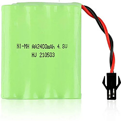 1 Pièce 4.8V Ni-Mh 2400mAh Batterie Rechargeable pour Télécommande De Voiture + Câble de Chargement