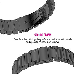 Avis Wewoo Bracelet pour montre connectée de en acier inoxydable Samsung Gear S3 22mm Or