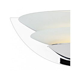 Luminaire Center Applique murale Una chrome poli et verre opale 1 ampoule