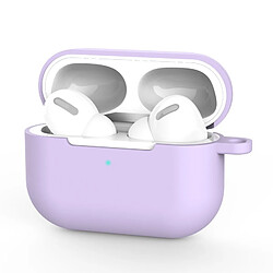 Wewoo Coque Pour AirPods Pro 3 Housse de protection en silicone écouteurs sans fil avec trou cordon violet