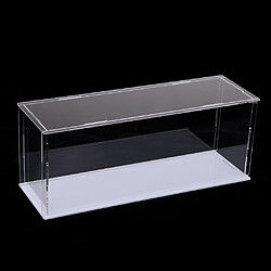 Vitrine Acrylique Boîte de Protection Anti-poussière Grande- 28x8x11cm pas cher