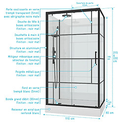 Acheter Aurlane Cabine de douche rectangle