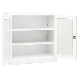 Acheter vidaXL Armoire de bureau Blanc 90x40x90 cm Acier