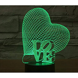 Nw 1776 Différents styles de 7 couleurs alimentées par USB illusion d'optique étonnante LED lumières art sculpture lumières produisent des effets d'éclairage uniques pour la décoration de la maison