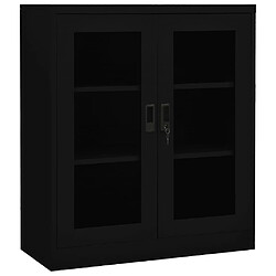 vidaXL Armoire de bureau Noir 90x40x105 cm Acier 