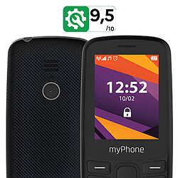 Acheter Téléphone portable Noir myPhone 6410 4G LTE Utilisation Facile, Écran 2,4"