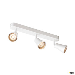 Applique et plafonnier intérieur SLV AVO, triple, blanc, GU10/QPAR51, 3x 50W max