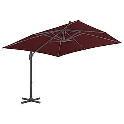 vidaXL Parasol de jardin en porte-à-faux avec mât en aluminium