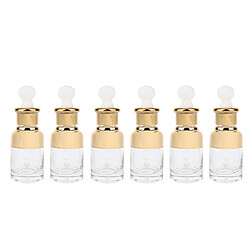 Flacon compte-gouttes en verre 6 pièces pour maquillage huile essentielle 50ml