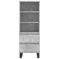 Acheter vidaXL Buffet haut Gris béton 40x36x110 cm Bois d'ingénierie