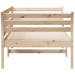 Maison Chic Lit d'appoint | Lit de jour | Lit de repos 100x200 cm bois de pin massif -GKD16898 pas cher