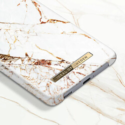 iDeal of Sweden Coque pour Samsung S21 Ultra Marbré Luxe Ultra fine Carrara Gold Blanc pas cher