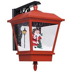 vidaXL Lampe murale de Noël lumières LED et Père Noël Rouge 40x27x45cm