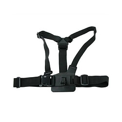 Yonis Harnais poitrine caméra sport Support Poitrine Ventral Camera Embarquee Sportive Type Gopro Ajustable Noir YONIS