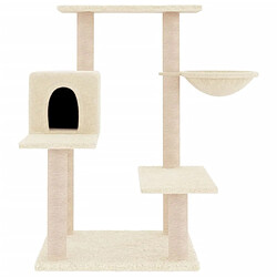 Avis Arbre à chat avec griffoirs,niche pour chat en sisal crème 82,5 cm -MN79289