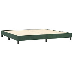 Acheter Sommier à lattes,Cadre à lattes de lit pour Adulte Vert foncé 200x200 cm Velours -MN79044