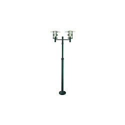 Boutica-Design Lampadaire exterieur NOIR STOCKHOLM 2X70W Max 252cm 