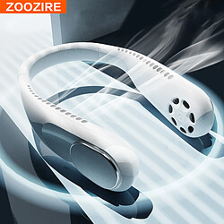 Universal Mini ventilateur hypocrite 4000mA USB rechargeable extérieur sport ventilateur de cou maison gym silencieux refroidisseur d'air portable | ventilateur (blanc)