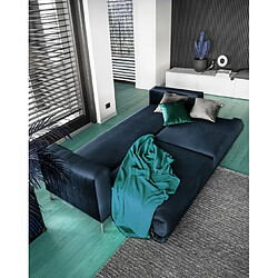 Avis VENESETTI Canapé 3/4 places convertible et espace de rangement - bleu - en tissu de qualité luxe, ELSA