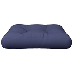 Avis vidaXL Coussin de palette bleu marine 58x58x10 cm tissu oxford