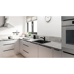 Mitigeur de cuisine - GROHE - Start - Noir mat - Mousseur extractible - Inverseur 2 jets