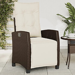 Avis Maison Chic Lot de 2 Chaises inclinables de jardin avec repose-pied rotin -GKD34512