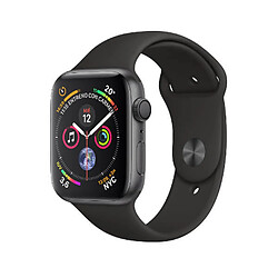 Apple Watch Series 4 GPS 44 mm Gris avec bracelet noir MU6D2TY/A