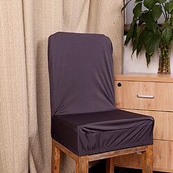 Spandex Stretch Low Short Back Chair Cover Bar Stool Cover Grey Dark