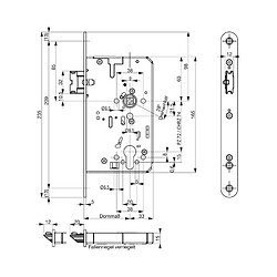 Avis Fp Serrure à mortaiser avec fonction anti-panique OT.PA-Schl.PZ55/72/9B-2116-EDL24rdER