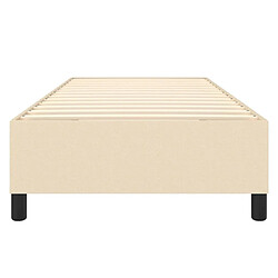 Sommier à lattes,Cadre à lattes de lit pour Adulte Crème 80x200 cm Tissu -MN87296 pas cher