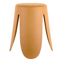 LEITMOTIV Tabouret en polypropylène Savor ocre. Tabouret en polypropylène Savor ocre