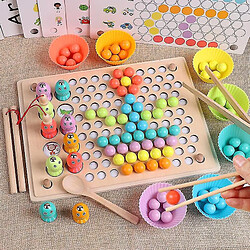 Universal Entraînement main cerveau pour jouets en bois pinces perles puzzle board jeux maths éducation précoce bébé 