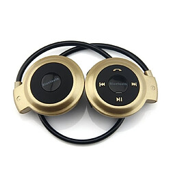 Yonis Casque bluetooth + SD 8Go Casque Bluetooth Écouteurs Sans Fil Fm Autonomie 10 Heures Batterie Lithium Or + SD 8Go YONIS