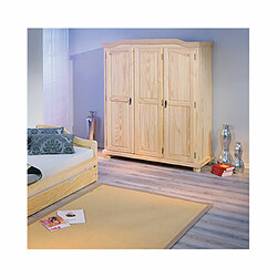 Acheter Mes Armoire 3 portes 150 cm en pin massif - CHAMBERY