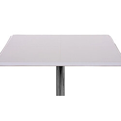 Mendler Table de bar / table haute Chicago, avec repose-pied, 63x63x110cm ~ blanc