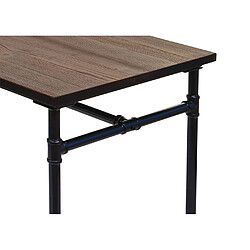 Avis Mendler Table pour salle à manger HWC-H10b, bar, gastronomie, bois d'orme, standards MVG, noir-marron 120x70 cm