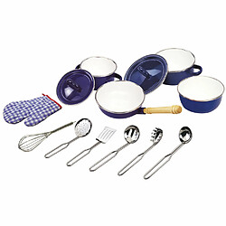 Tidlo Set de cuisine bleu pour enfants