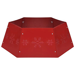 vidaXL Jupe de sapin de Noël Rouge Ø68x25 cm