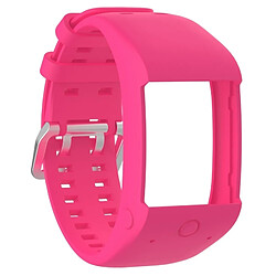 Avis Wewoo Bracelet pour montre connectée Dragonne Sport en silicone POLAR M600 Rose Rouge